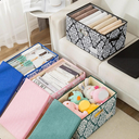 Ver mais imagens de Caixa Organizadora Multiuso com Tampa em Tecido Dobravel P