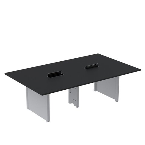 Mesa de Reunião 2400x1400 MRCPB2414PP Preto/Cinza