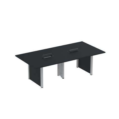 Mesa de Reunião 2400x1400 MRCPB2414PP Preto/Cinza