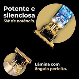 Máquina Profissional Recarregável para Barbear e Cortar Cabelo Prática e Eficiente - 5