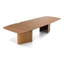 Ver imagem 3 de Mesa Jantar Retangular Tampo Bipartido Isadora MDF de 300cm:Amadeirado Carvalho Amêndoa