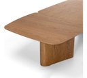 Ver imagem 4 de Mesa Jantar Retangular Tampo Bipartido Isadora MDF de 300cm:Amadeirado Carvalho Amêndoa