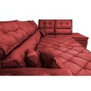Ver imagem 4 de Sofá de Canto Retrátil e Reclinável Direito 3,00x2,36m Molas Cama inBox Espanha Velusoft