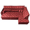 Ver imagem 5 de Sofá de Canto Retrátil e Reclinável Direito 3,00x2,36m Molas Cama inBox Espanha Velusoft