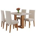 Ver imagem 2 de Mesa de Jantar Retangular Ville 120x90cm com 4 Cadeiras Venus