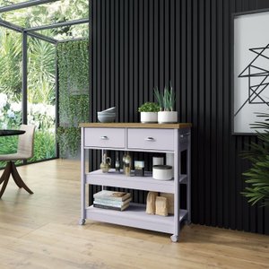 Aparador Carrinho Chá 2 Gavetas