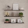 KIT 3 Prateleira 60X20 Multiuso Decoração De Parede Para Organizar - 2