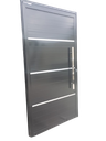 Ver imagem 4 de Porta de Alumínio 210 X 90 Completa - Lambri Simples - Preta