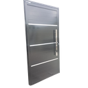 Ver imagem 4 de Porta de Alumínio 210 X 90 Completa - Lambri Simples - Preta