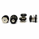 Ver imagem 5 de Kit c/ 4 Roldanas Excentricas 6mm (sem Rolamento) Multimetais Porta Vidro Box