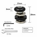 Ver imagem 6 de Kit c/ 4 Roldanas Excentricas 6mm (sem Rolamento) Multimetais Porta Vidro Box
