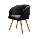 Ver imagem 2 de Poltrona Atenas Pé Palito Decorativa para Sala de Estar