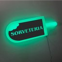 Ver imagem 3 de Placa Luminosa Sorvete Led 90 Cm Bgplasticos Rgb
