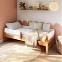 Ver imagem 1 de Cama Solteiro Reversível com Grade de Proteção Lateral Aria Casatema MadeiraOriginals Marrom