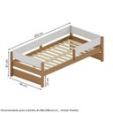 Ver imagem 4 de Cama Solteiro Reversível com Grade de Proteção Lateral Aria Casatema MadeiraOriginals Marrom