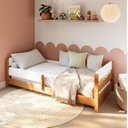 Ver imagem 2 de Cama Solteiro Reversível com Grade de Proteção Lateral Aria Casatema MadeiraOriginals Marrom
