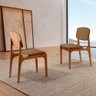 Conjunto com 2 Cadeiras Malta em Madeira Maciça para Sala de Jantar Moderna Mobília - 2