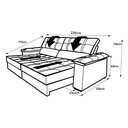 Ver imagem 7 de Sofá Retrátil e Reclinável 3 Lugares Ferrara