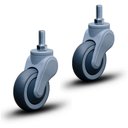 Ver imagem 1 de 2 Rodizio Hospitalar 3 Pol. com Espiga sem Freio Avant