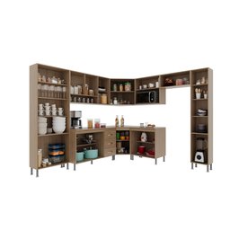 Cozinha Completa Fidelitá Paris 9 Peças 515cm 20 Portas 3 Gavetas com Tampo - 2