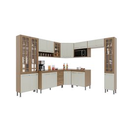 Cozinha Completa Fidelitá Paris 9 Peças 515cm 20 Portas 3 Gavetas com Tampo - 3