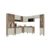 Cozinha Completa Fidelitá Paris 9 Peças 515cm 20 Portas 3 Gavetas com Tampo - 3
