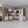 Cozinha Completa Fidelitá Paris 9 Peças 515cm 20 Portas 3 Gavetas com Tampo - 1