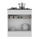 Ver imagem 4 de Balcão Cozinha com Rodapé para Cooktop 70 cm 1 Porta 1 Gaveta Veneza Multimóveis MP2118.891