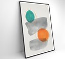 Ver imagem 5 de Quadro Abstrato Círculos 1 - 80x120 Cm - Tecido Canvas