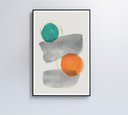 Ver imagem 6 de Quadro Abstrato Círculos 1 - 80x120 Cm - Tecido Canvas