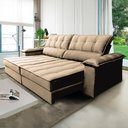 Ver imagem 1 de Sofá Retrátil e Reclinável 3 Lugares Ferrara