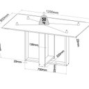 Ver imagem 3 de Mesa de Jantar Retangular Romantic 120x80cm com 4 Cadeiras Venus Cinza/Mel/Blonde/Inox