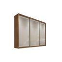 Ver imagem 1 de Guarda Roupa Casal 3 Portas de Correr e 8 Gavetas Diamond-londres Freijo Cumaru C- Fendi