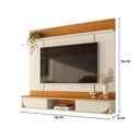 Ver imagem 6 de Painel de TV 65" 182cm Rack Suspenso Cris M20 MDP Cinamomo e Off White D'Rossi