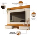 Ver imagem 5 de Painel de TV 65" 182cm Rack Suspenso Cris M20 MDP Cinamomo e Off White D'Rossi