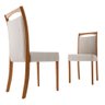 Conjunto com 2 Cadeiras Munique em Madeira Maciça para Sala de Jantar Moderna Mobília - 1