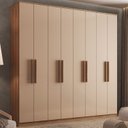 Ver imagem 1 de Guarda Roupa Casal com 8 Portas e 4 Gavetas Austin Carraro Freijó com Off White