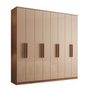 Ver imagem 4 de Guarda Roupa Casal com 8 Portas e 4 Gavetas Austin Carraro Freijó com Off White