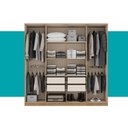 Ver mais imagens de Guarda Roupa Casal com 8 Portas e 4 Gavetas Austin Carraro Freijó com Off White