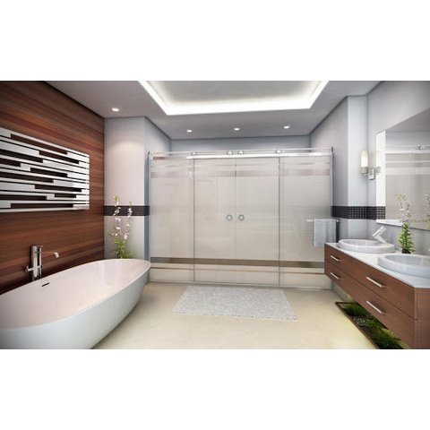 Box Light para Banheiro 1,90x1,50m 8mm Branco Woodglass Light branco