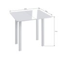 Ver imagem 3 de Mesa para Sala de Jantar Dobrável 800 MDF Branco