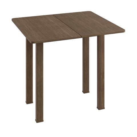 Mesa para Sala de Jantar Dobrável 800 MDF Marrom/Ameixa Negra