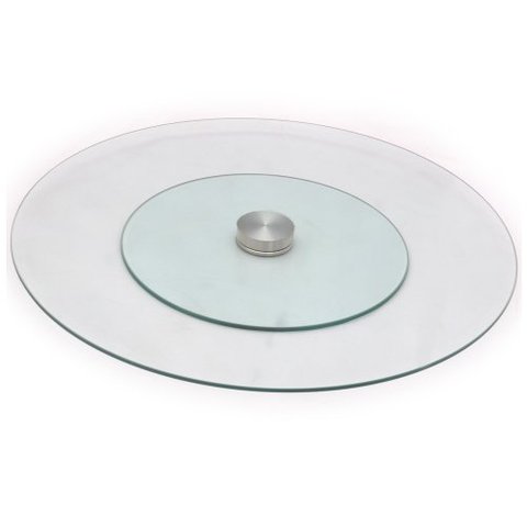 Prato Giratório Vidro Incolor Temperado 60 Cm:60cm