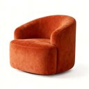 Ver imagem 5 de Poltrona Orgânica Luxo Recepção Lótus Suede Cor Terracota