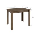 Ver imagem 2 de Mesa para Sala de Jantar Fixa 1000x700 Marrom/Ameixa Negra