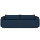 Ver imagem 3 de Sofá 3 Lugares Sala Living Orgânico 220cm Oregon K01 Veludo Azul Marinho - Lyam Decor