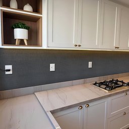 Papel de Parede Adesivo Lavavel Texturizado Linho Cinza Escuro 500x60cm - 8