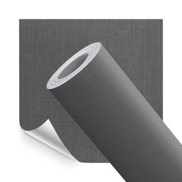 Papel de Parede Adesivo Lavavel Texturizado Linho Cinza Escuro 500x60cm - 1