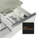 Ver mais imagens de Armário de Cozinha Completa 240cm Branco Glamy Madesa 03