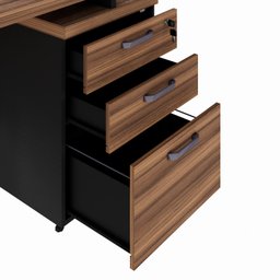Mesa para Escritório Diretor com Gaveteiro Pé Quadro 192x70cm - 11